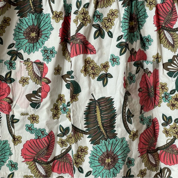 Suzy Shier White Sleeveless Floral Spring/Summer 100% Cotton Dress Size M - Picture 5 of 13